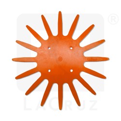 INTAPO37A - Pièce de rechange pour bineuses à doigts pour horticulture - Ø 37 cm - version orange