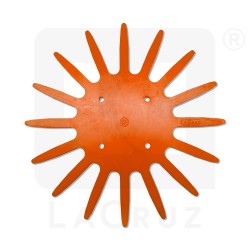 INTAPO37A - Pièce de rechange pour bineuses à doigts pour horticulture - Ø 37 cm - version orange