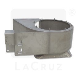 355171 - Carter aspirateur gauche Grégoire - Inox